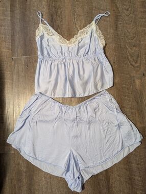 Aerie Off-Dutt Satin Flirty PJ Set